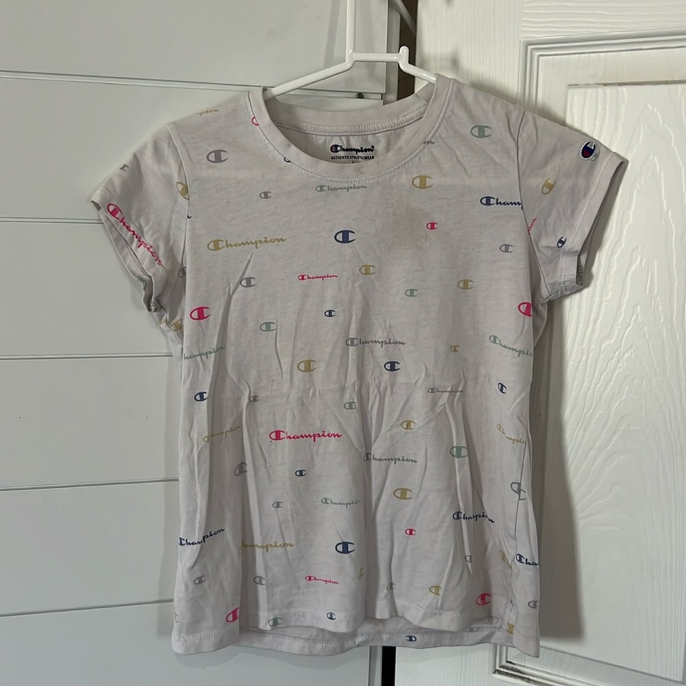 Champion girls white t shirt size large